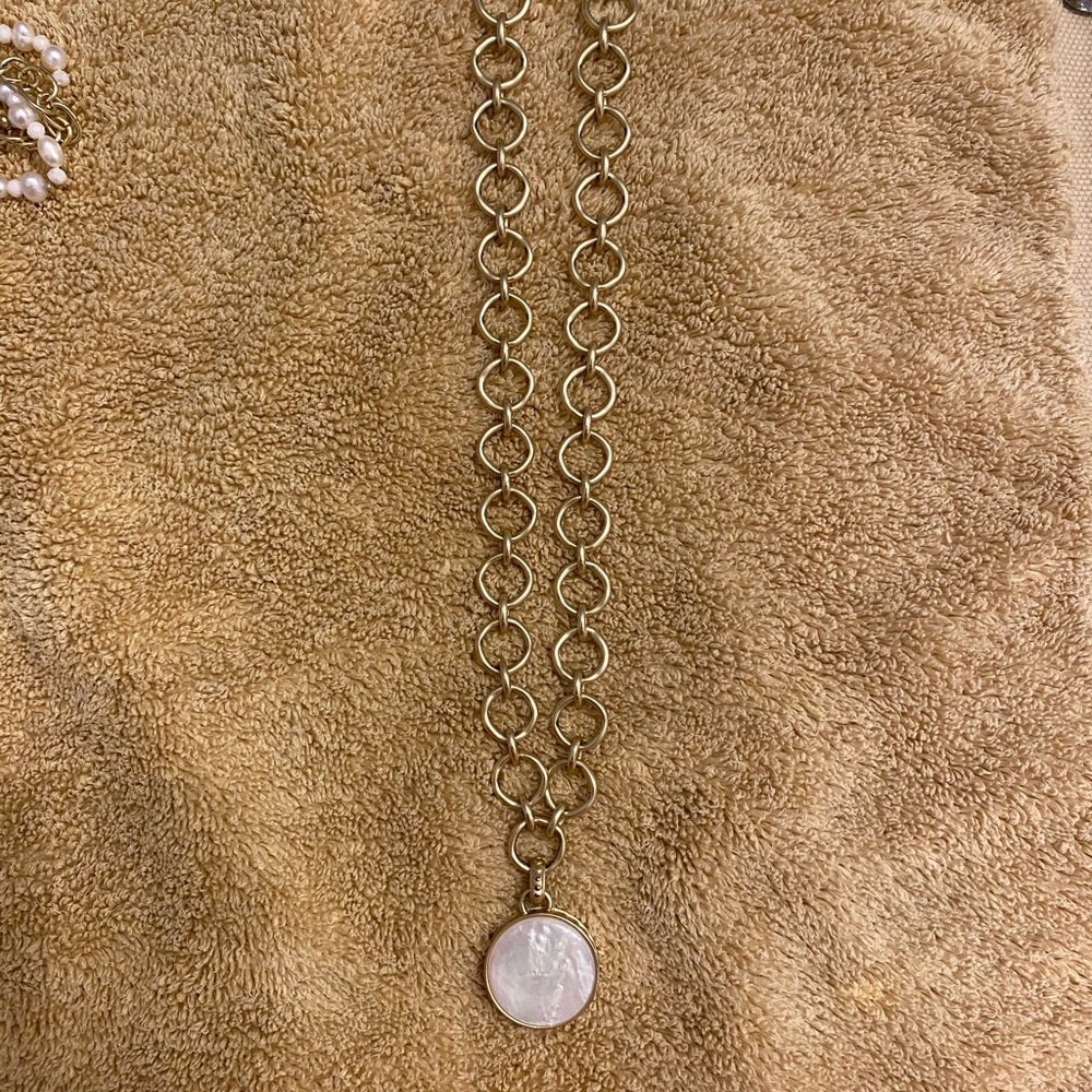 Spartina449 mother of Pearl necklace